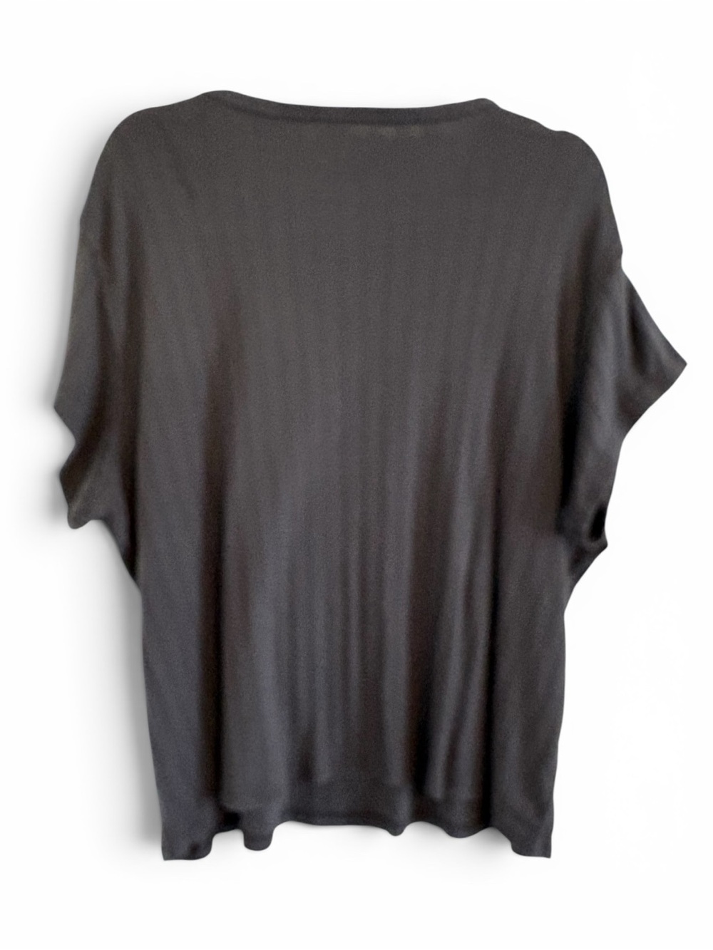 Aerie Charcoal Gray Ribbed Short Sleeve Tee | Women’s XXL - Picture 3 of 9